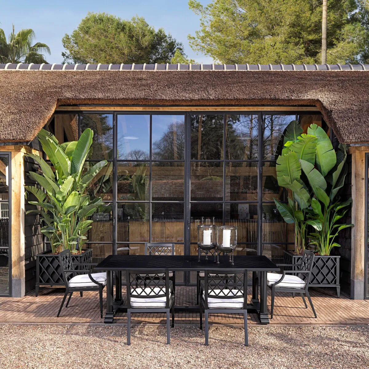 Rectangular Outdoor Dining Table Bell Rive | Eichholtz Miami