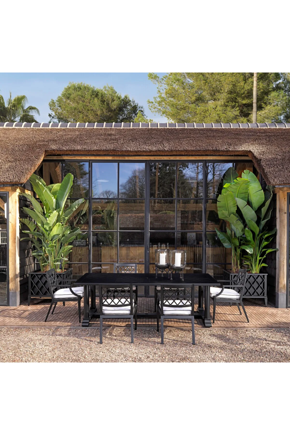 Rectangular Outdoor Dining Table Bell Rive | Eichholtz Miami