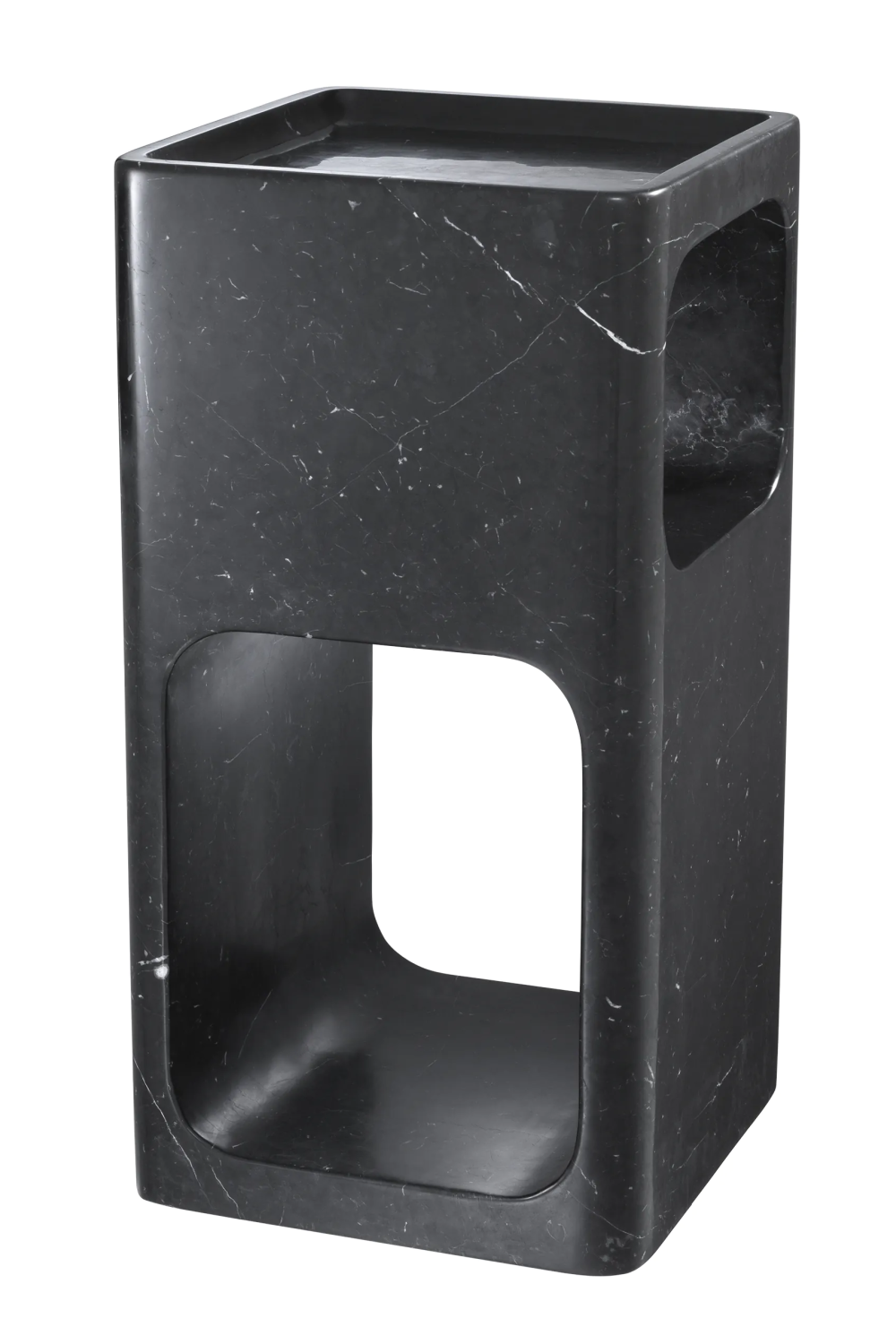 Carved Stone Side Table Adler | Eichholtz Miami