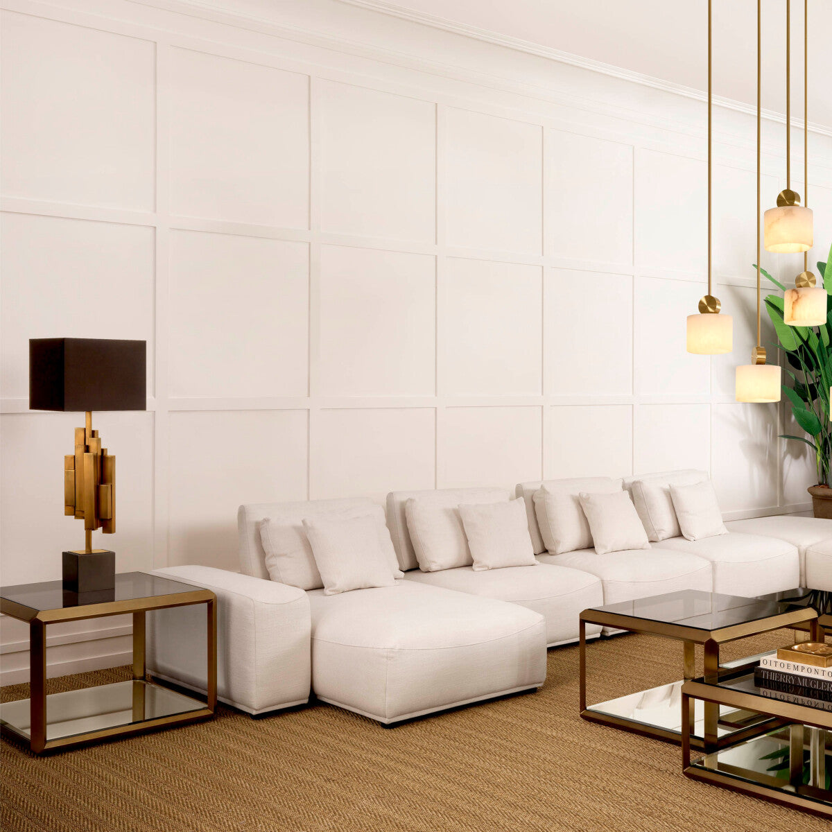 Brass Glass Box Side Table | Eichholtz Callum | Eichholtz Miami