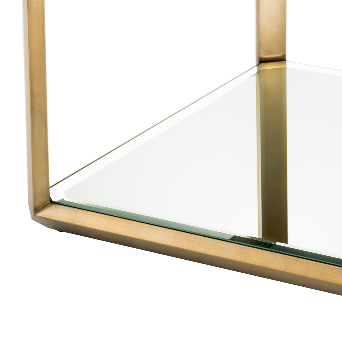 Brass Glass Box Side Table | Eichholtz Callum | Eichholtz Miami