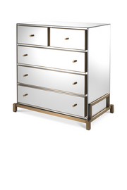5 Drawer Mirror Glass Dresser Clarington | Eichholtz Miami