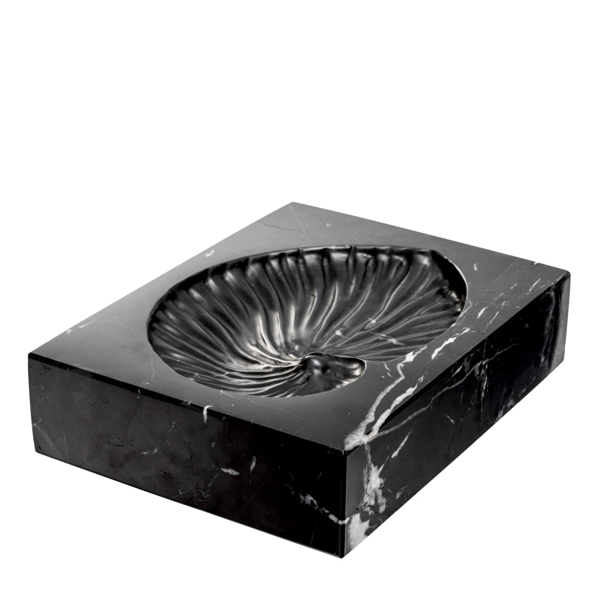 Black Marble Shell Fossil Conchiglia | Eichholtz Miami