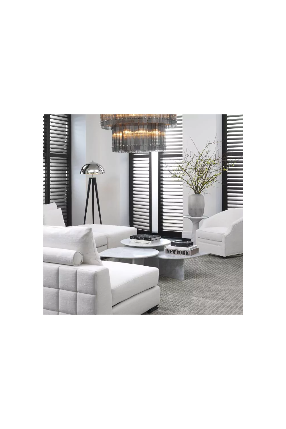 Black Marble Shell Fossil Conchiglia | Eichholtz Miami