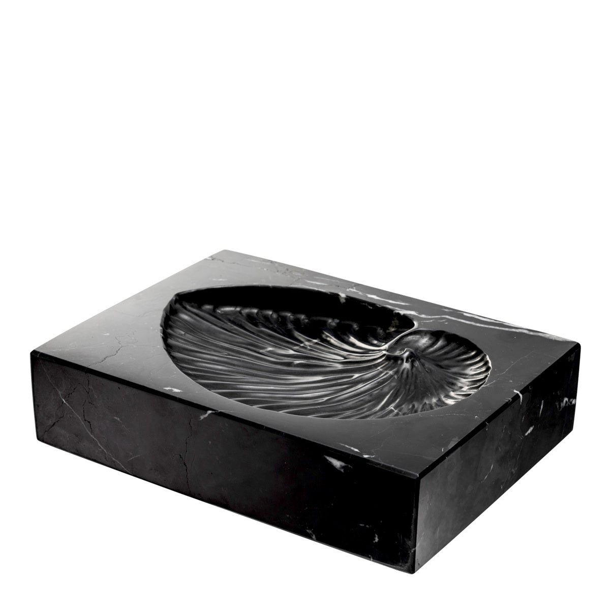 Black Marble Shell Fossil Conchiglia | Eichholtz Miami