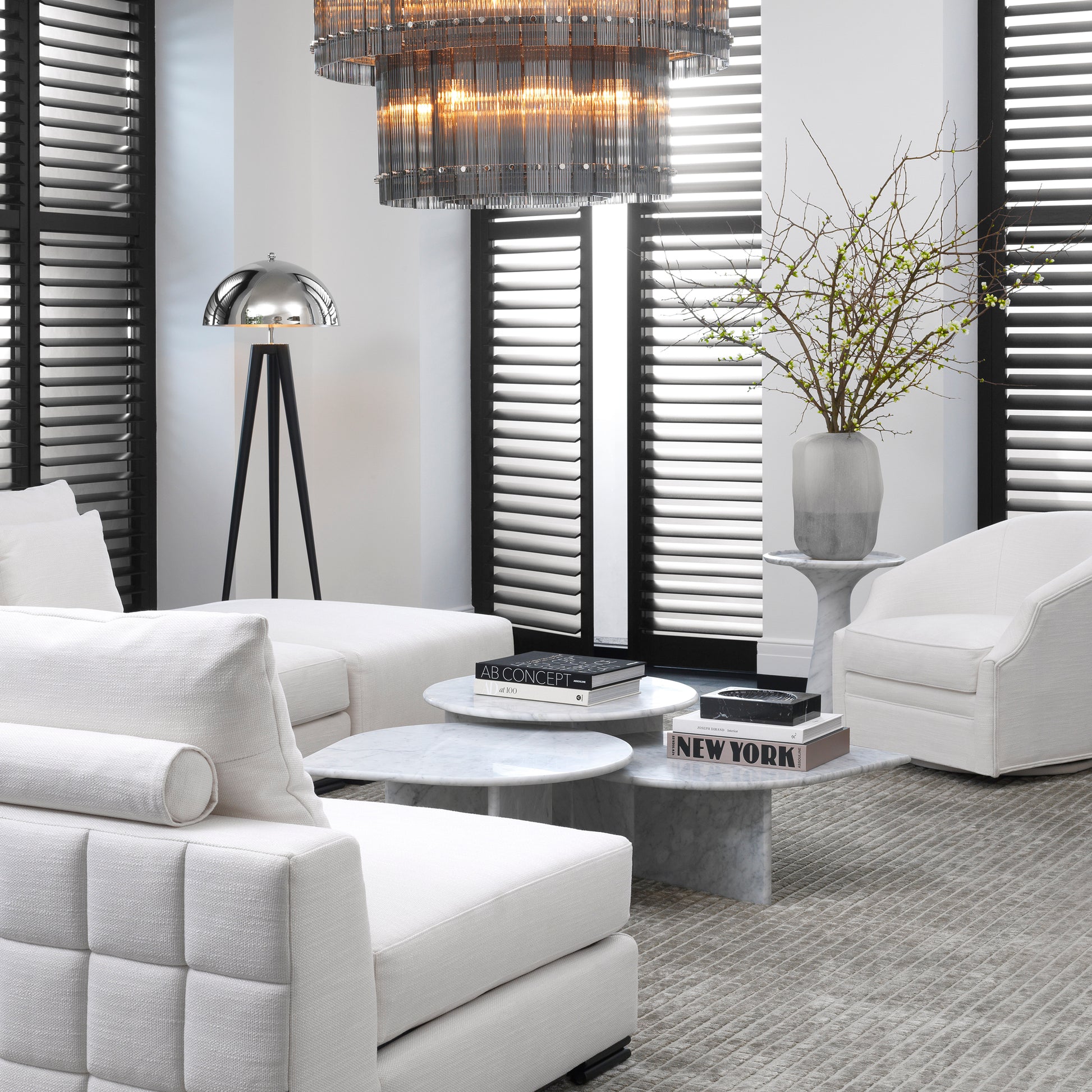 Marble Nesting Coffee Table (3) Naples | Eichholtz Miami