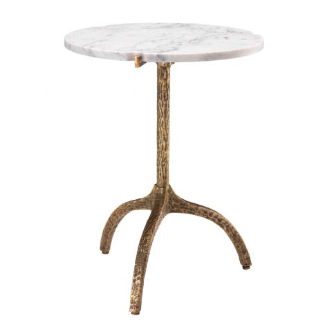 White Marble Side Table Cortina | Eichholtz Miami