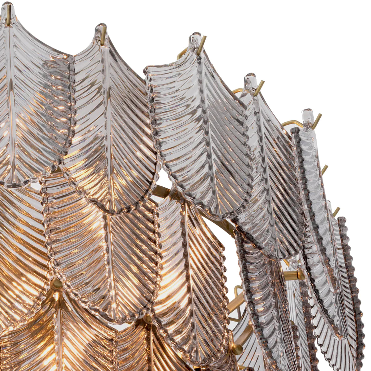 Smoked Glass Layered Chandelier Verbier | Eichholtz Miami