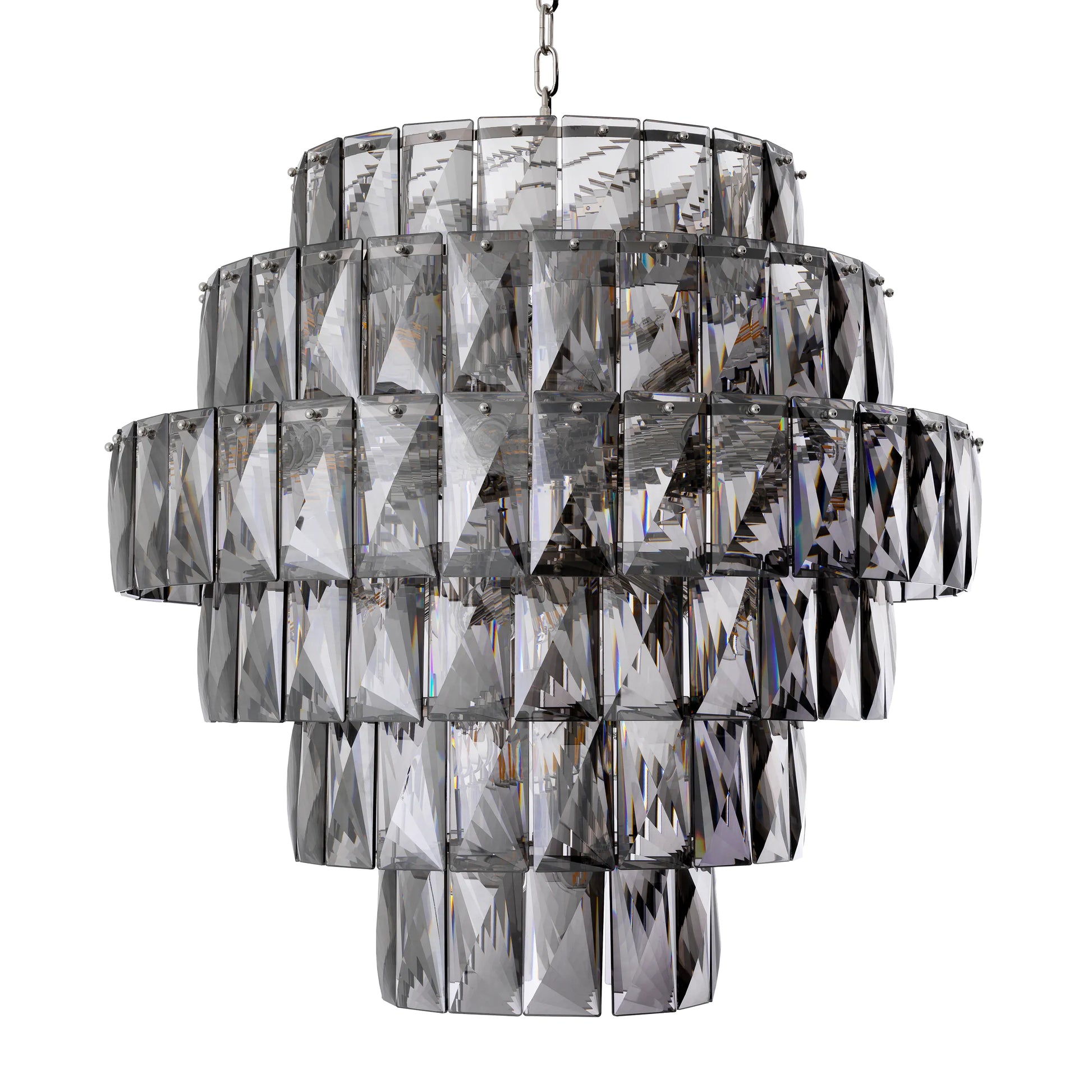 Glass Layered Chandelier L Amazone | Eichholtz Miami