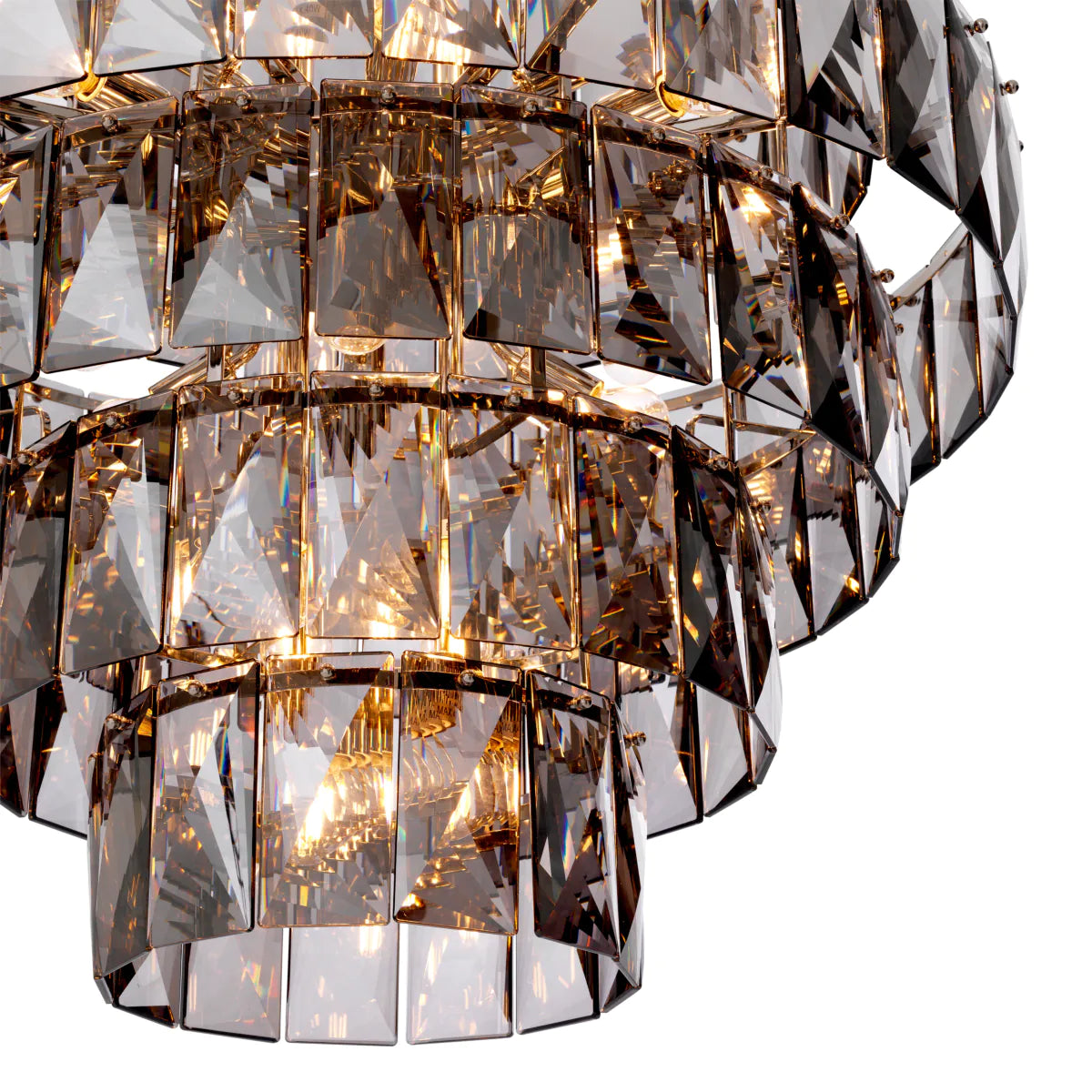 Glass Layered Chandelier L Amazone | Eichholtz Miami
