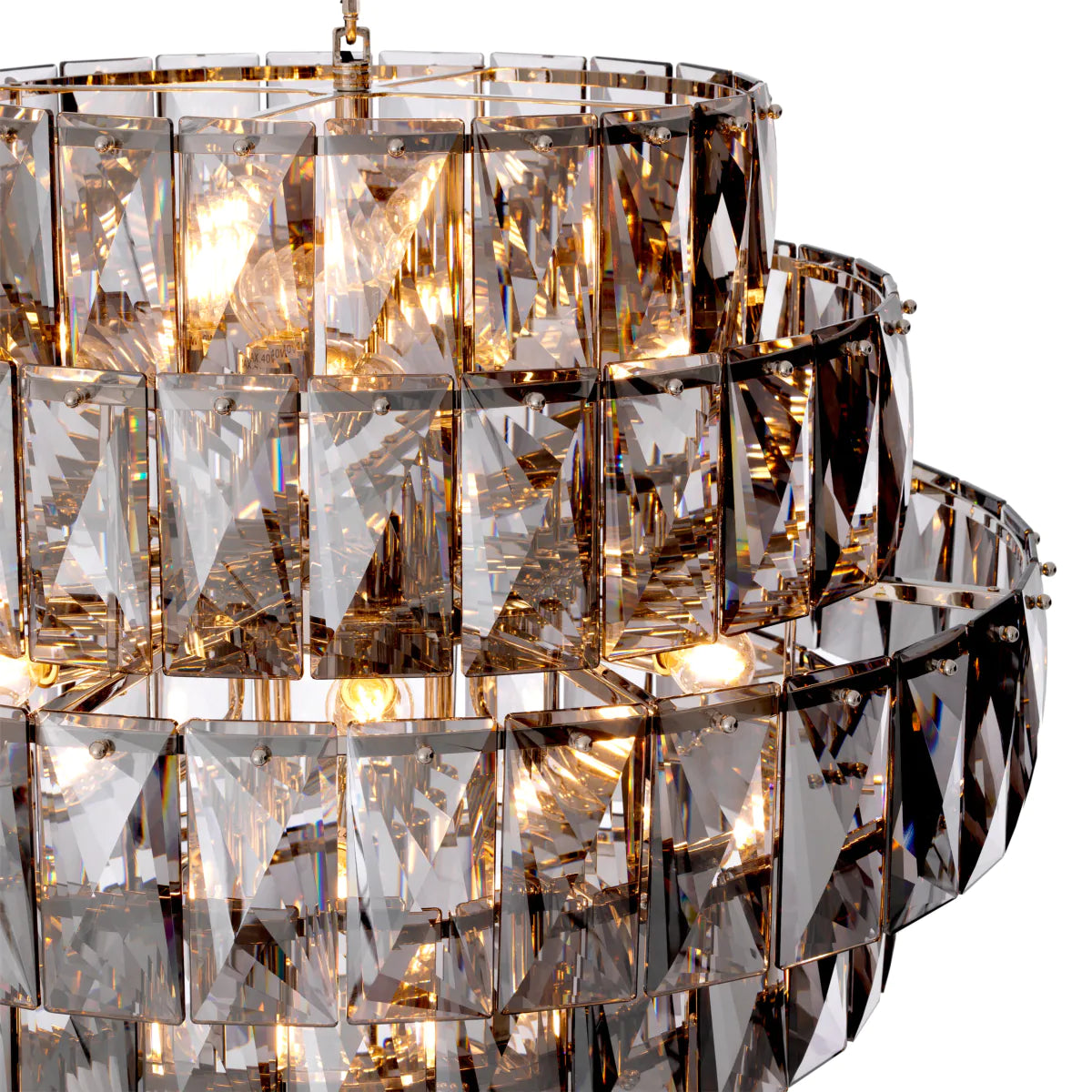 Glass Layered Chandelier L Amazone | Eichholtz Miami