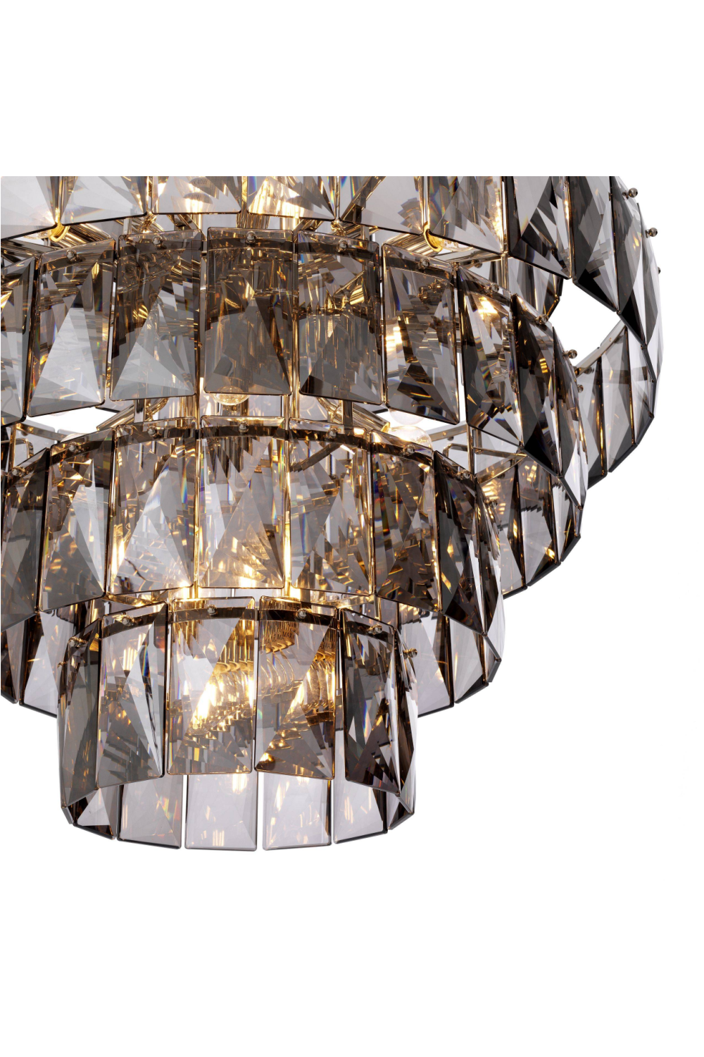 Glass Layered Chandelier L Amazone | Eichholtz Miami