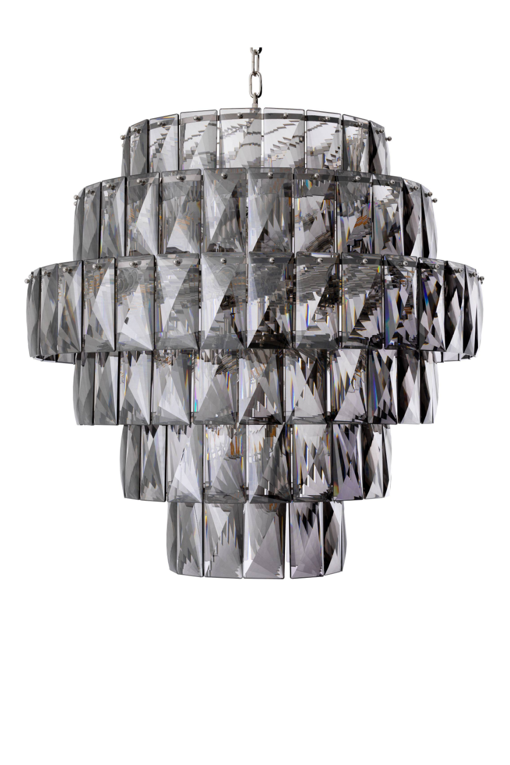 Glass Layered Chandelier L Amazone | Eichholtz Miami