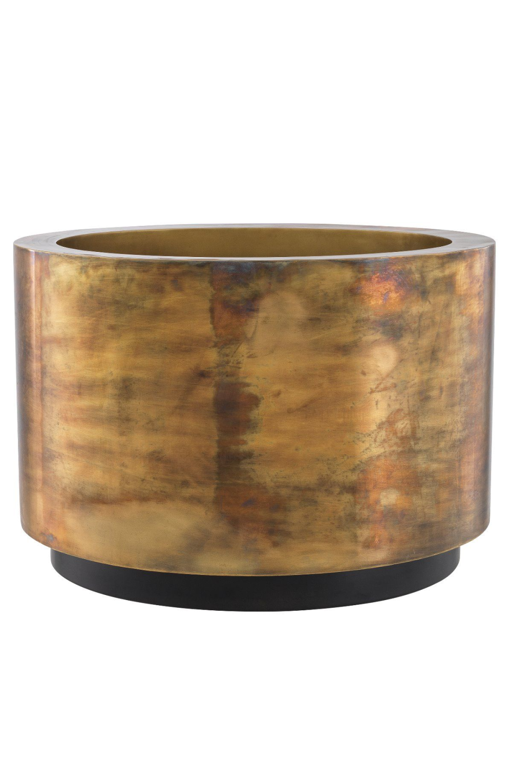 Vintage Brass Round Planter Jasper | Eichholtz Miami