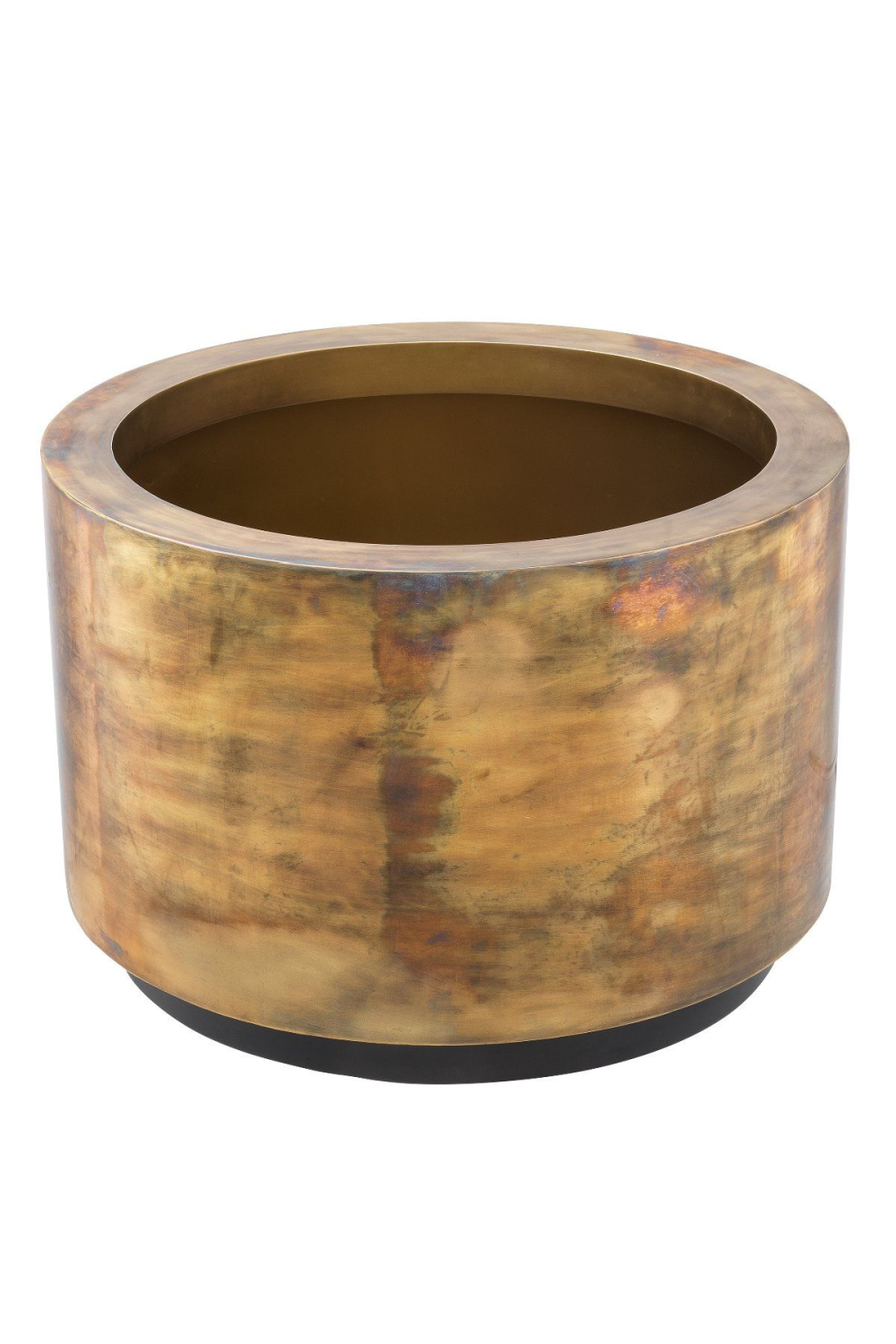 Vintage Brass Round Planter Jasper | Eichholtz Miami