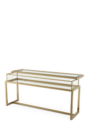 Sliding-Top Brass Console Table Harvey | Eichholtz Miami