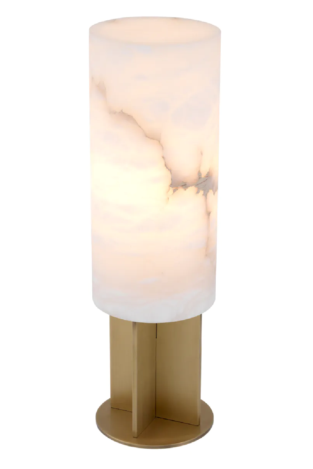 Round Alabaster Table Lamp Giorgina | Eichholtz Miami