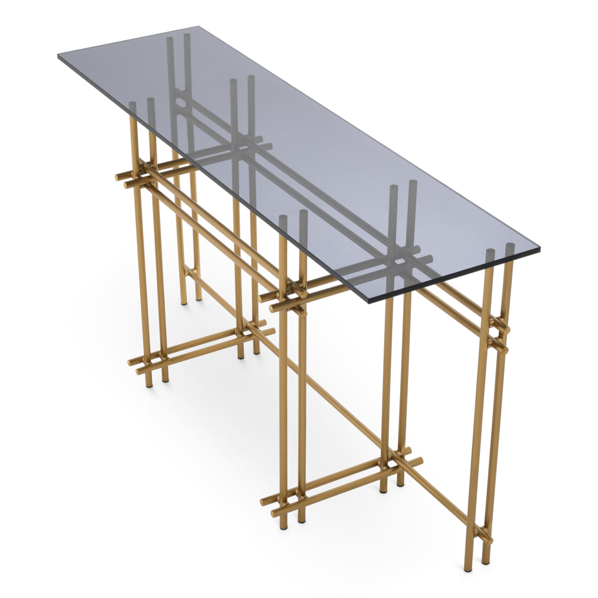 Smoked Glass Console Table Quinn | Eichholtz Miami