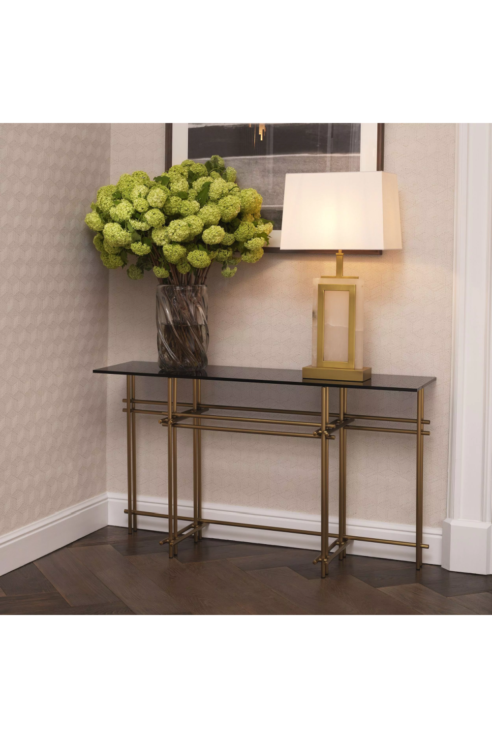 Smoked Glass Console Table | Eichholtz Quinn | Eichholtzmiami.com