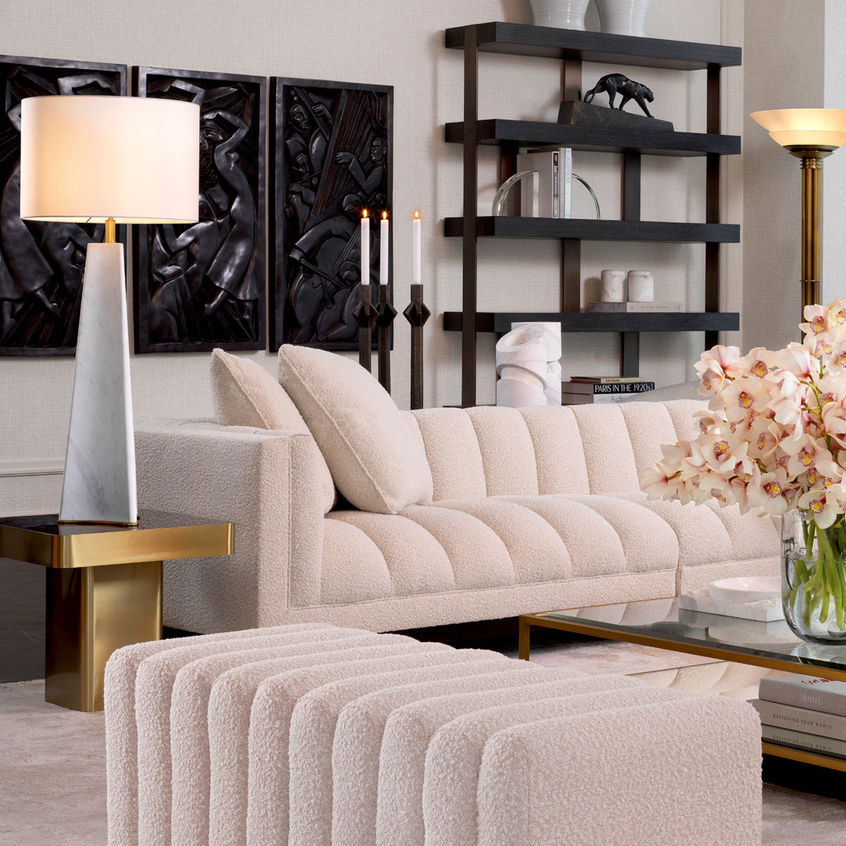 Square Pedestal Side Table Luxus | Eichholtz Miami