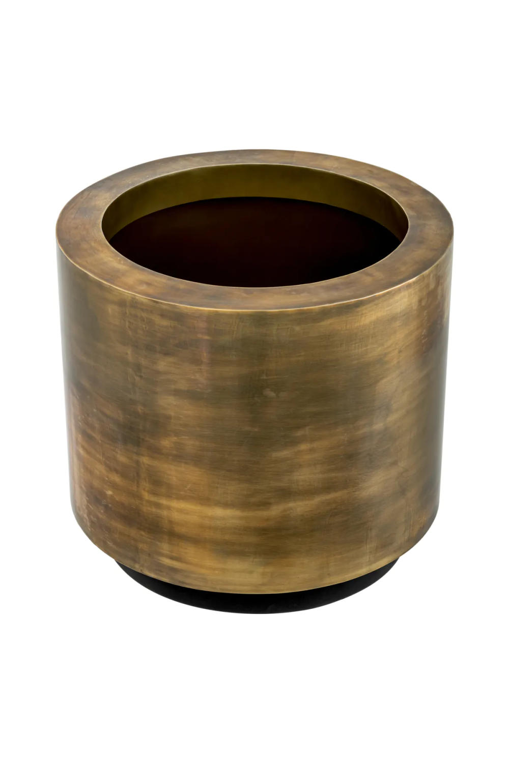 Vintage Brass Round Planter Jasper | Eichholtz Miami