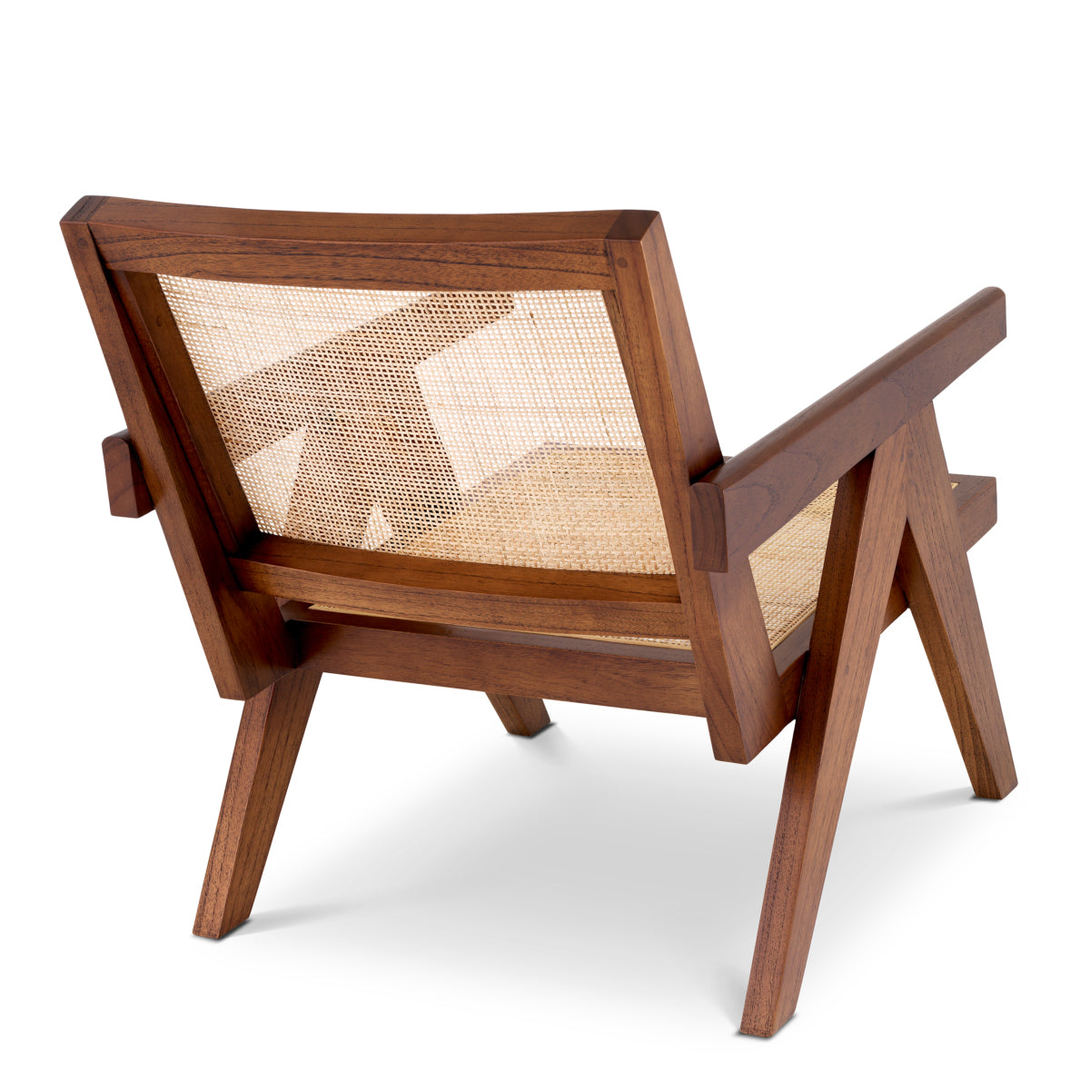 Brown Rattan Lounge Armchair Aristide | Eichholtz Miami
