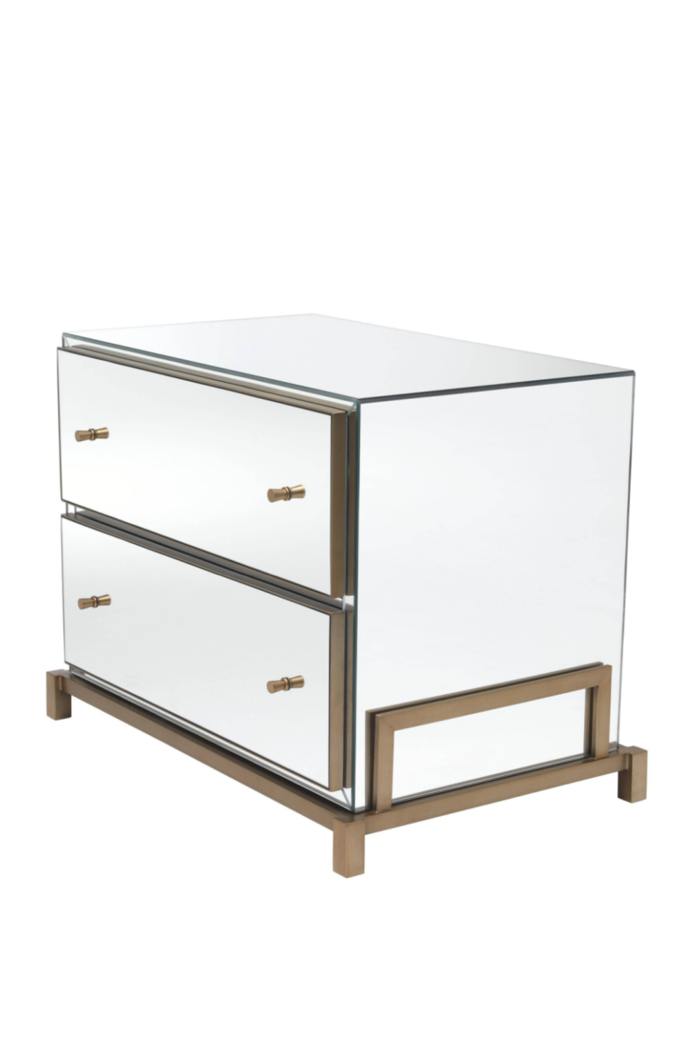Mirror Glass Bedside Table Clarington | Eichholtz Miami