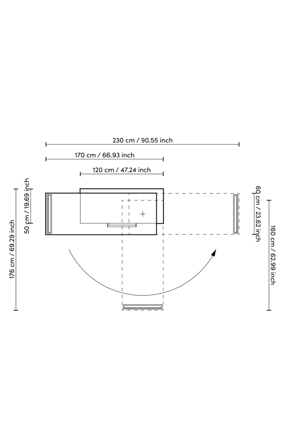 3 Drawer Oak Desk Sanderson | Eichholtz Miami