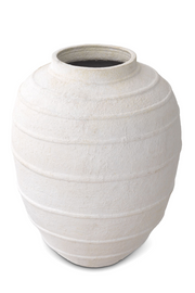 White Handmade Clay Vase Romane | Eichholtz Miami