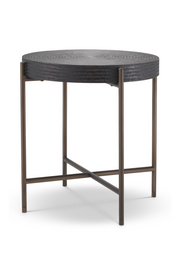 Round Gunmetal Side Table Nikos | Eichholtz Miami