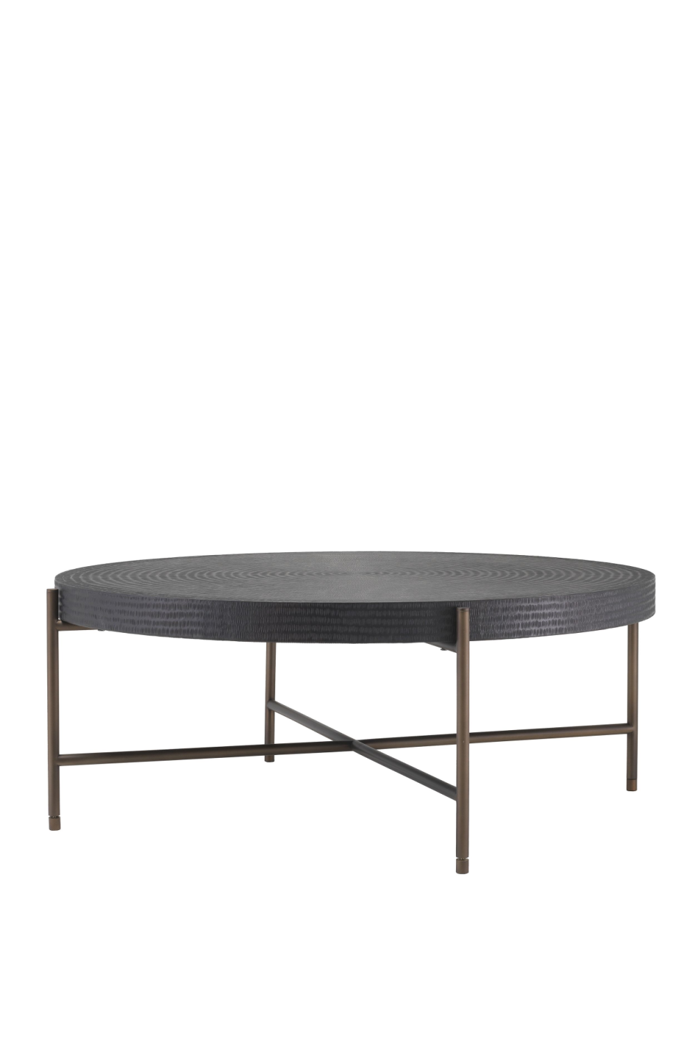 Round Gunmetal Coffee Table Nikos | Eichholtz Miami