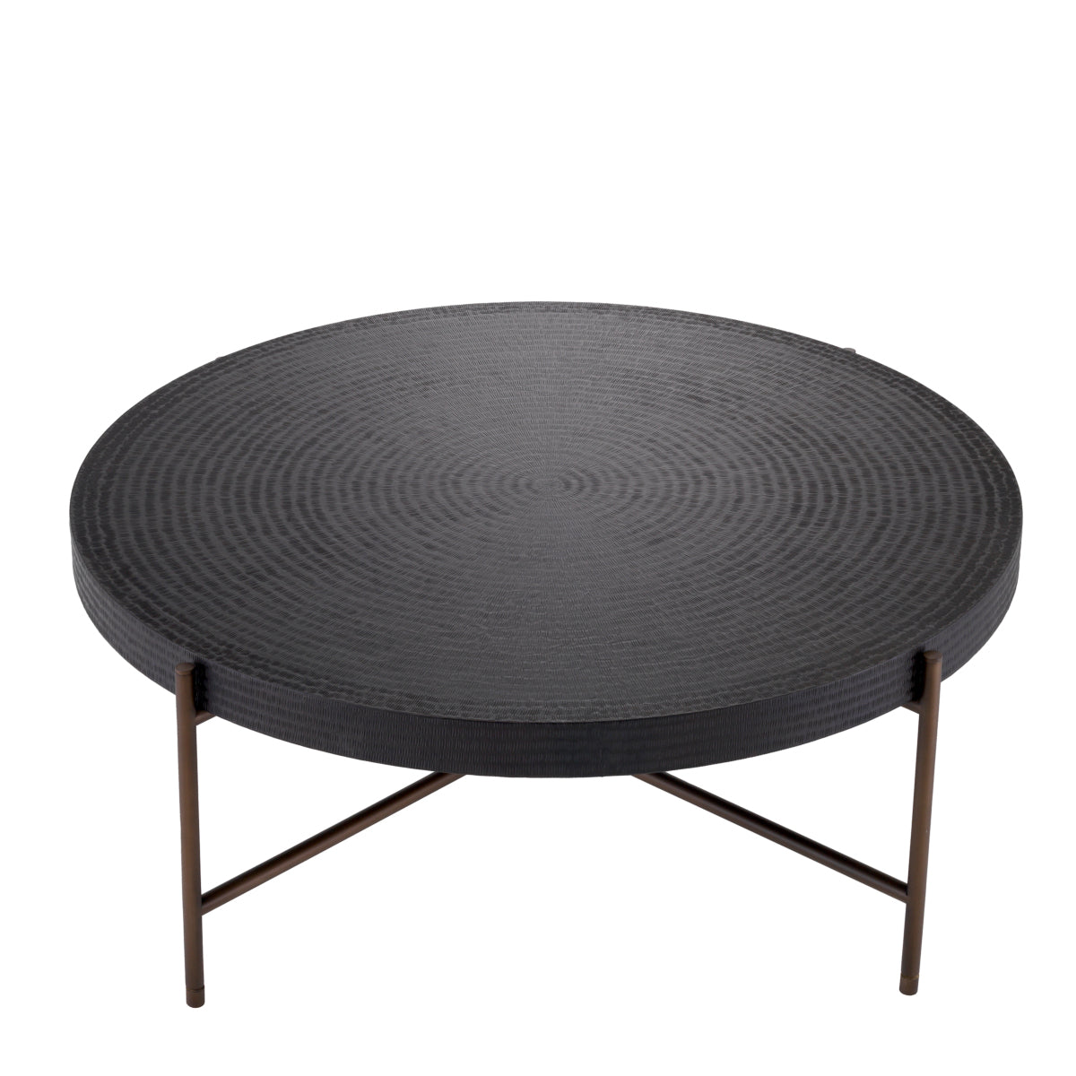 Round Gunmetal Coffee Table Nikos | Eichholtz Miami
