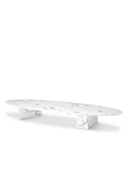 Marble Oval Coffee Table Aurore | Eichholtz Miami