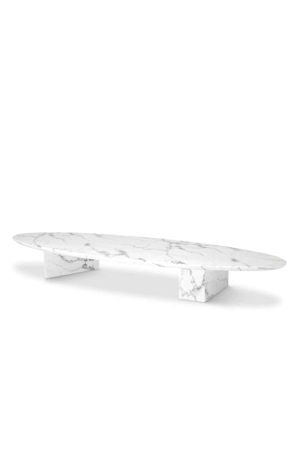 Marble Oval Coffee Table Aurore | Eichholtz Miami