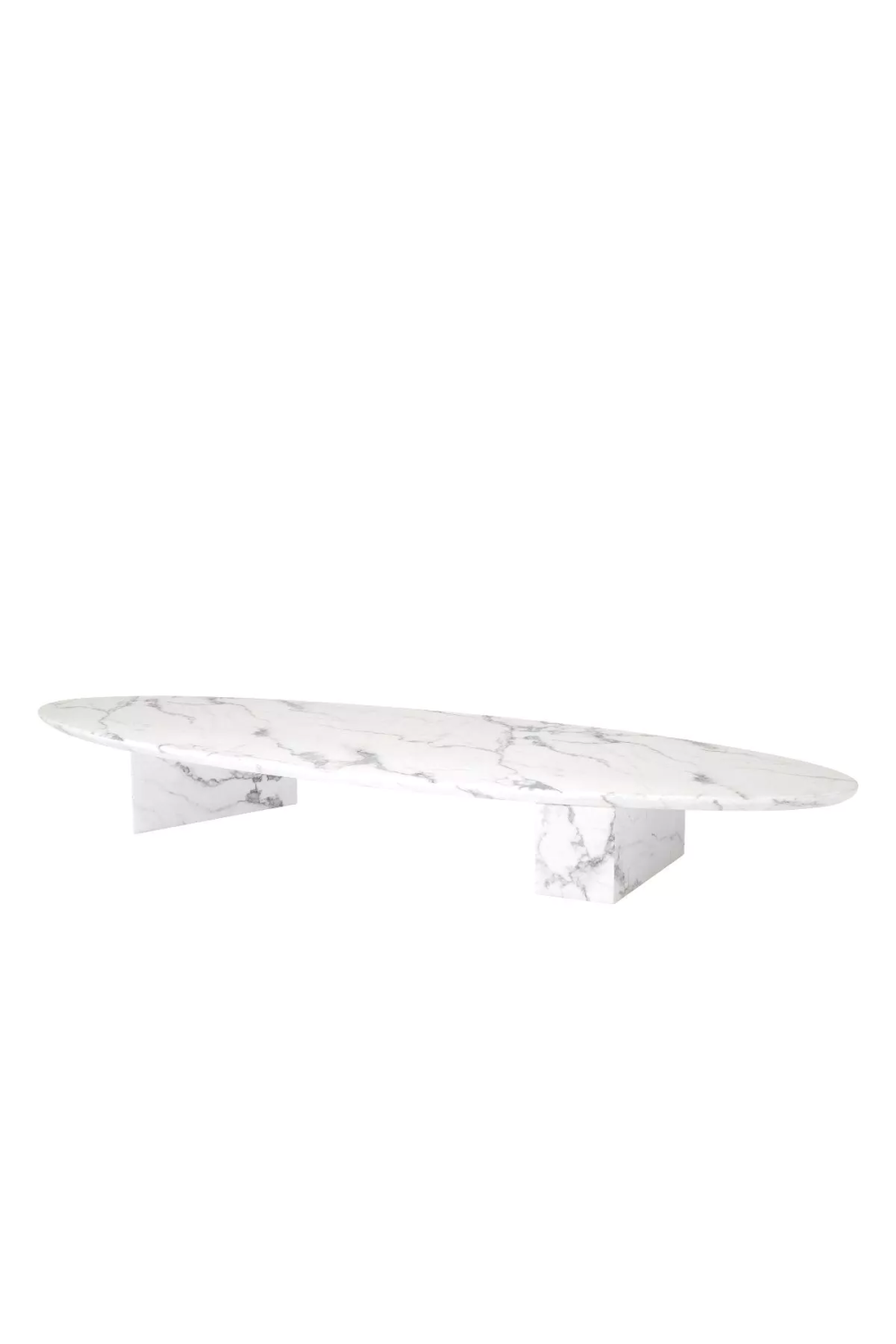 Marble Oval Coffee Table Aurore | Eichholtz Miami