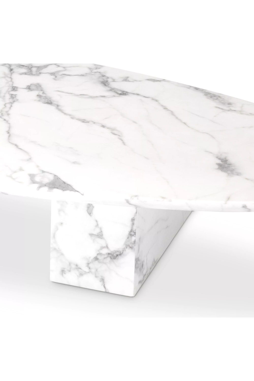 Marble Oval Coffee Table Aurore | Eichholtz Miami