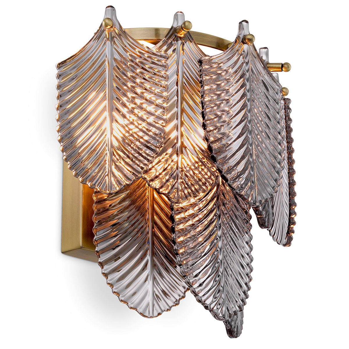 Glass Brass Wall Lamp Verbier | Eichholtz Miami