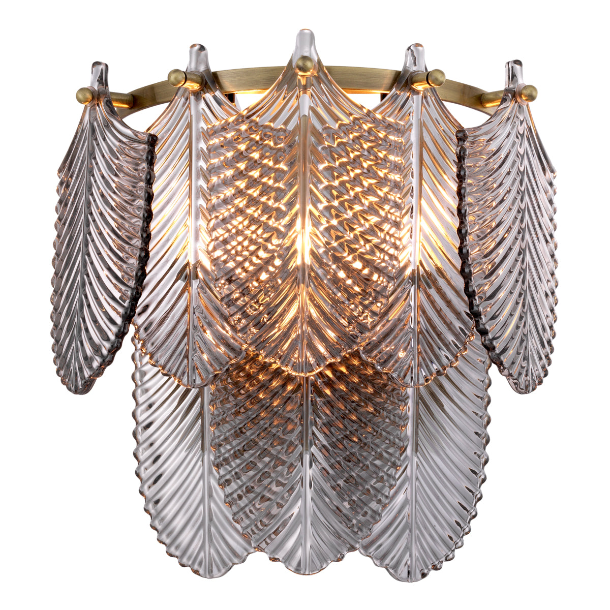 Glass Brass Wall Lamp Verbier | Eichholtz Miami