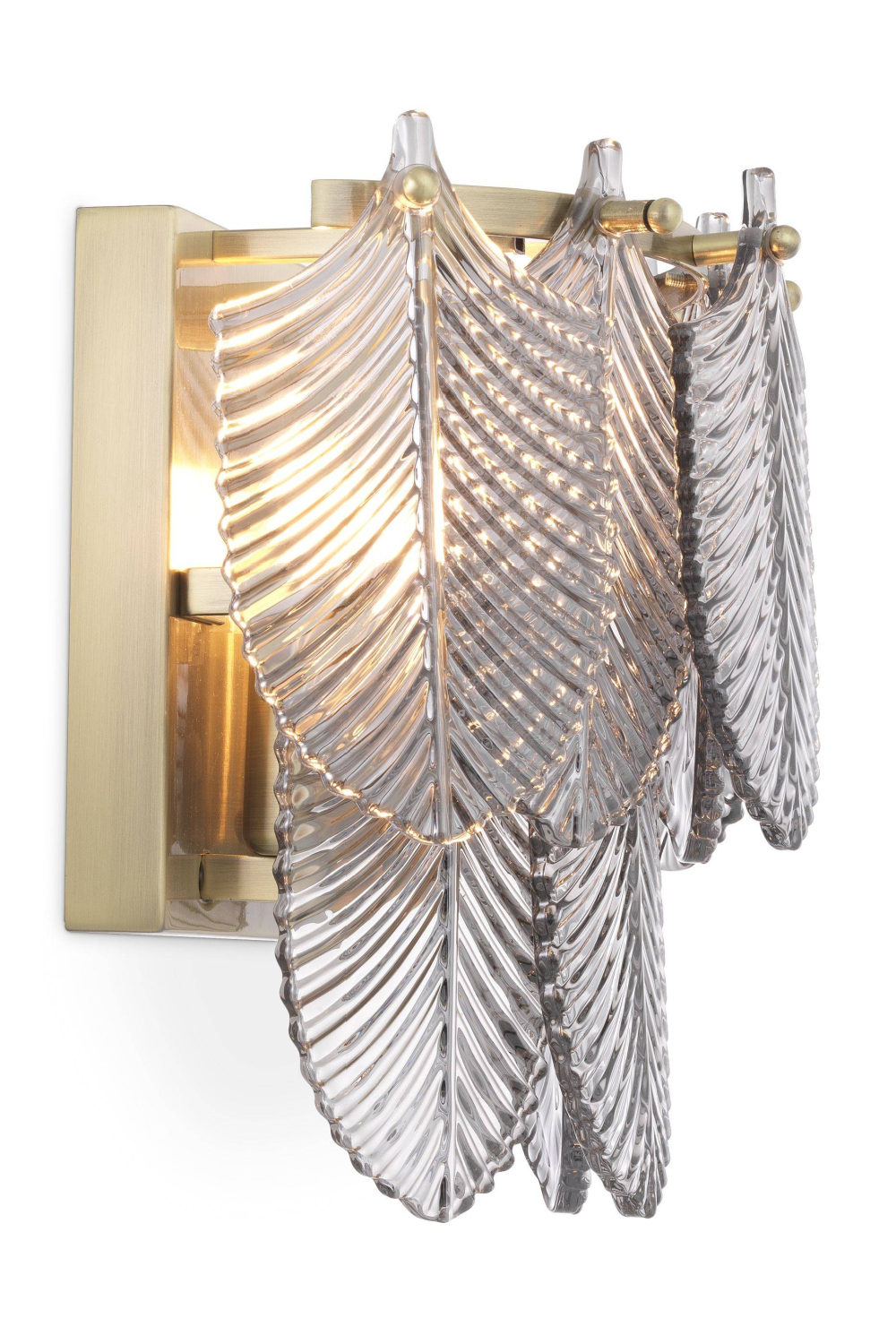 Glass Brass Wall Lamp Verbier | Eichholtz Miami