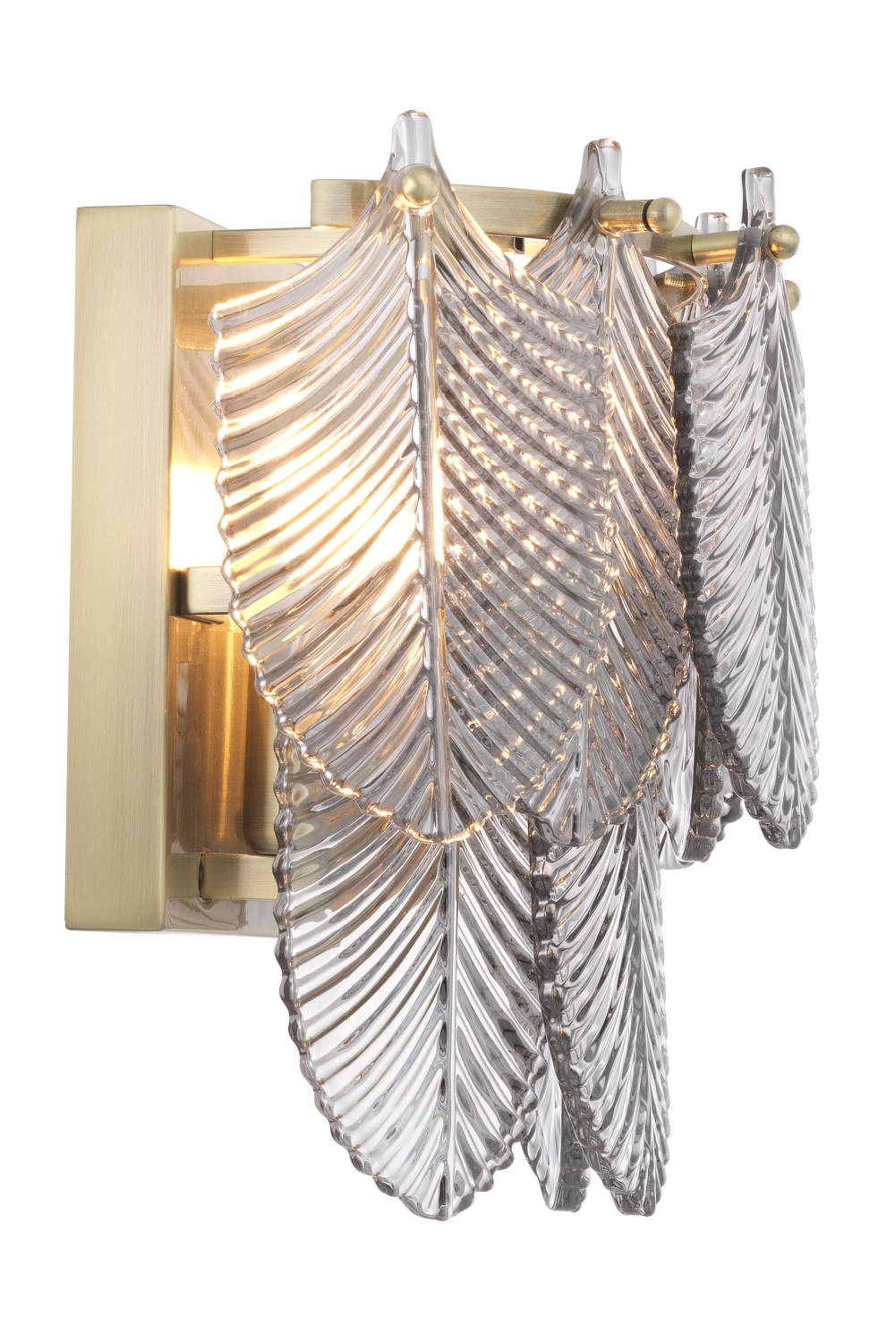 Glass Brass Wall Lamp Verbier | Eichholtz Miami