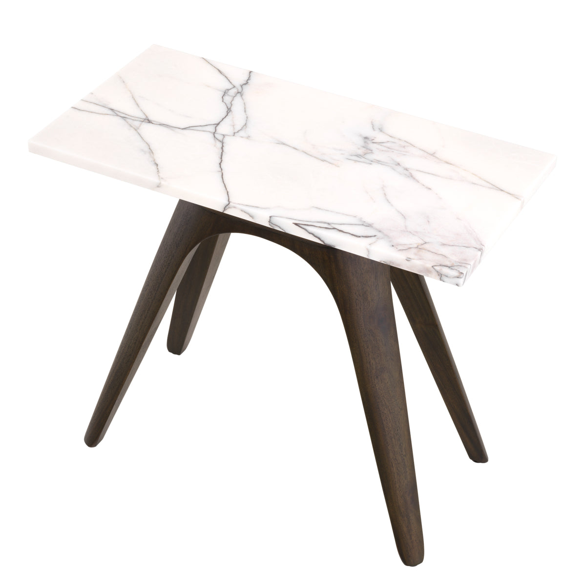 White Marble Side Table Borre | Eichholtz Miami