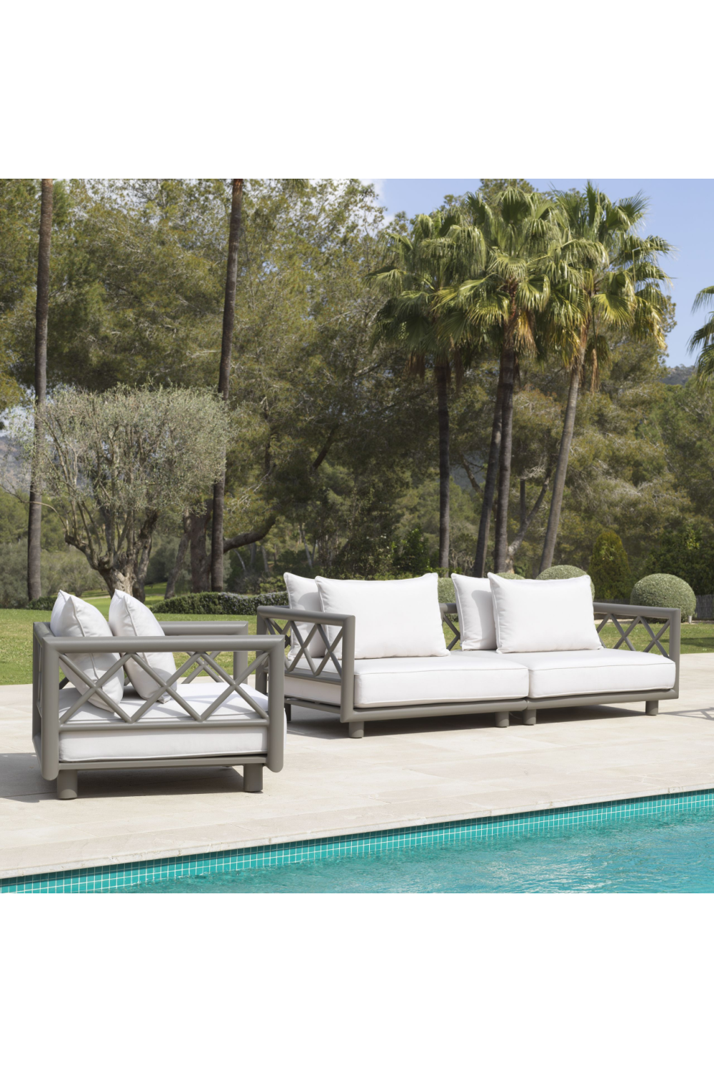 Sunbrella Outdoor Sofa Mandelieu | Eichholtz Miami