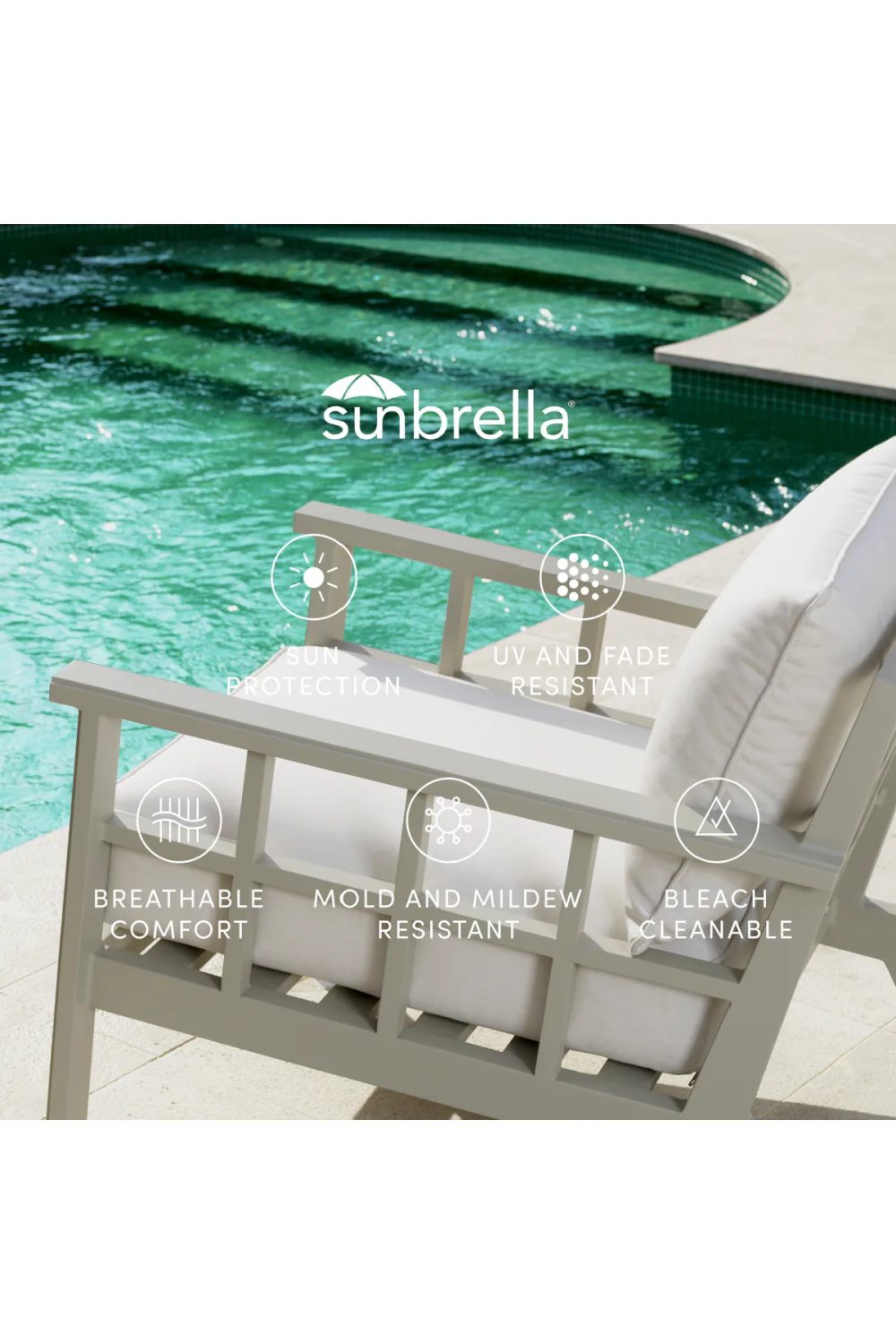 Sunbrella Outdoor Lounge Chair Mandelieu | Eichholtz Miami
