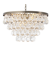 Brass Glass Drop Chandelier Bolzano | Eichholtz Miami