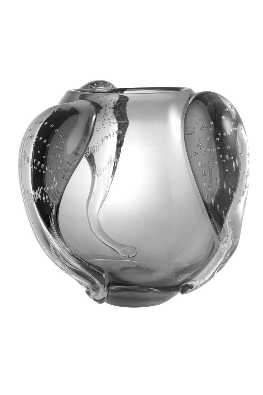 Gray Handblown Glass Vase L Sianluca | Eichholtz Miami