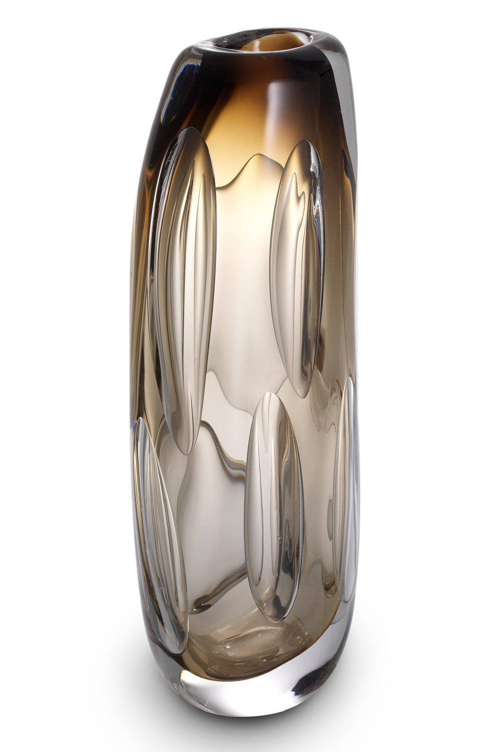 Brown Handblown Glass Vase L Sianni | Eichholtz Miami