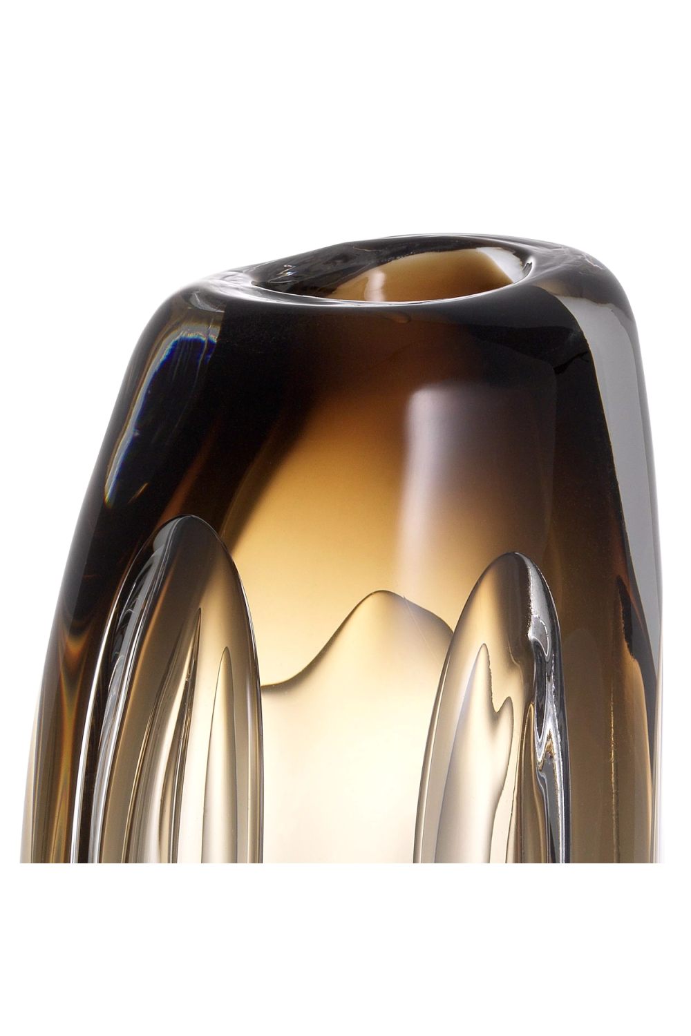 Brown Handblown Glass Vase L Sianni | Eichholtz Miami