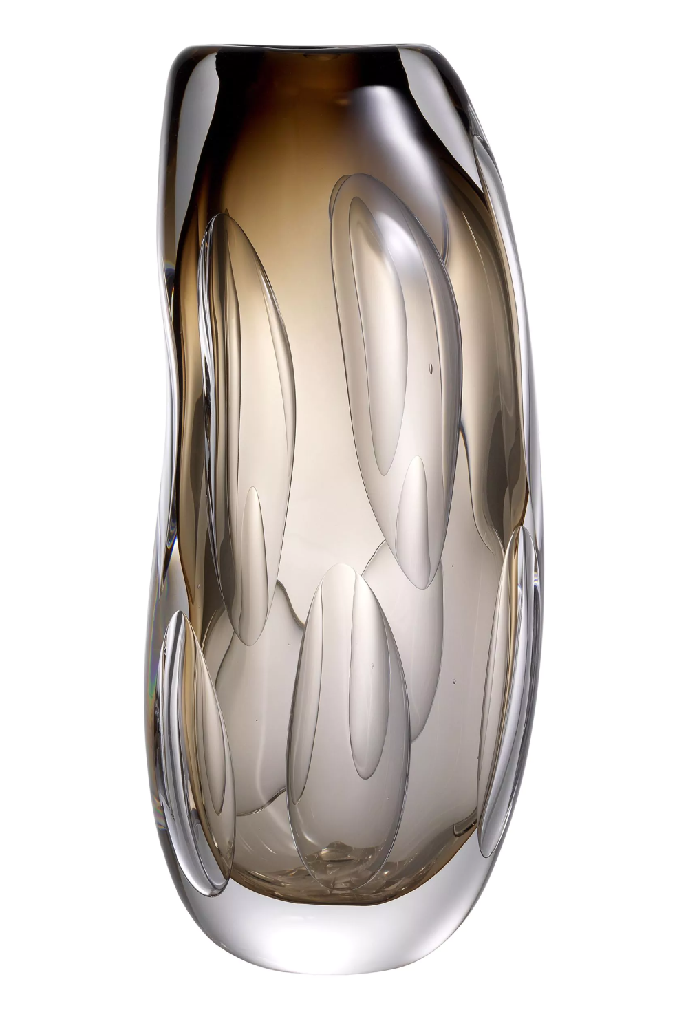 Brown Handblown Glass Vase L Sianni | Eichholtz Miami