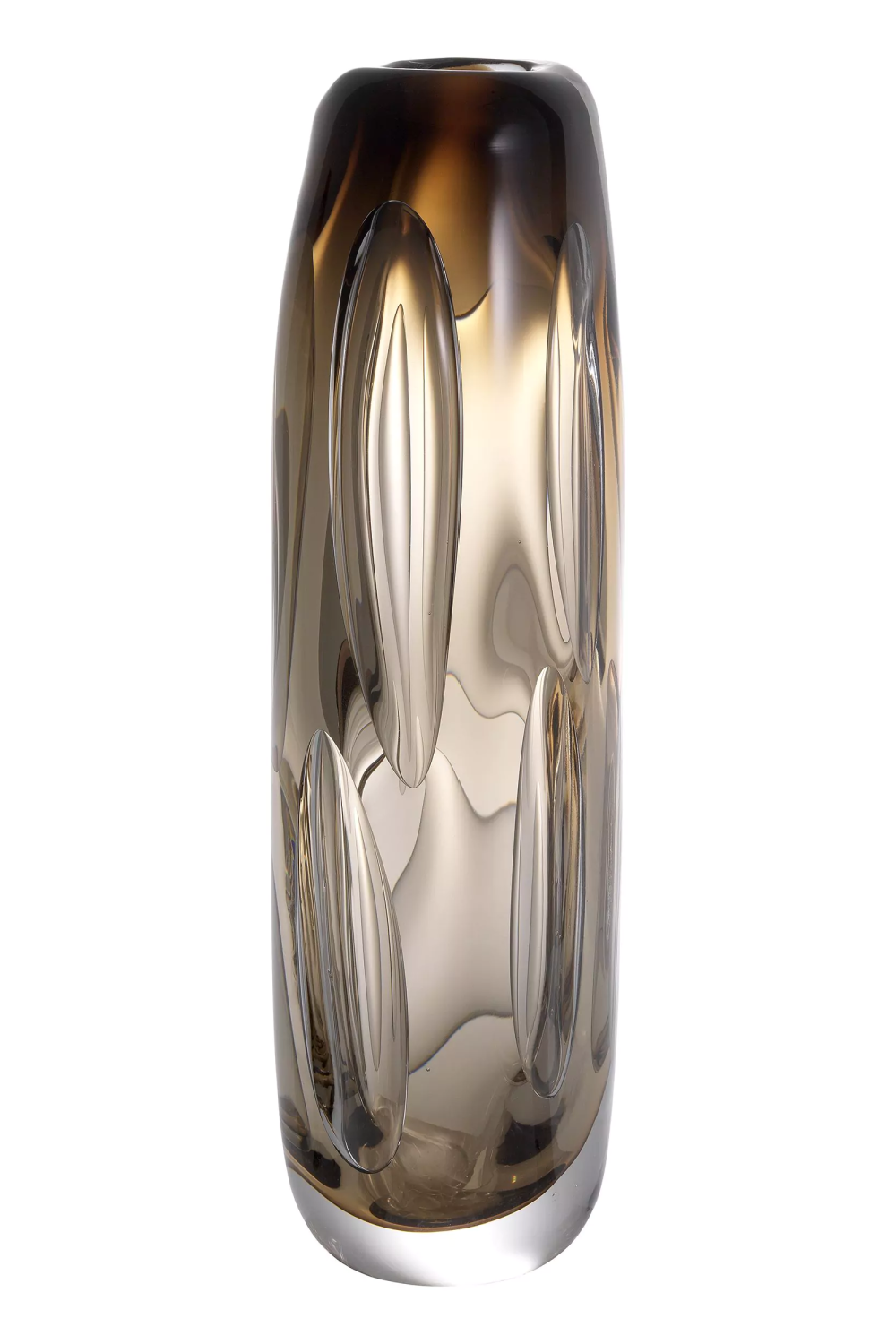 Brown Handblown Glass Vase L Sianni | Eichholtz Miami