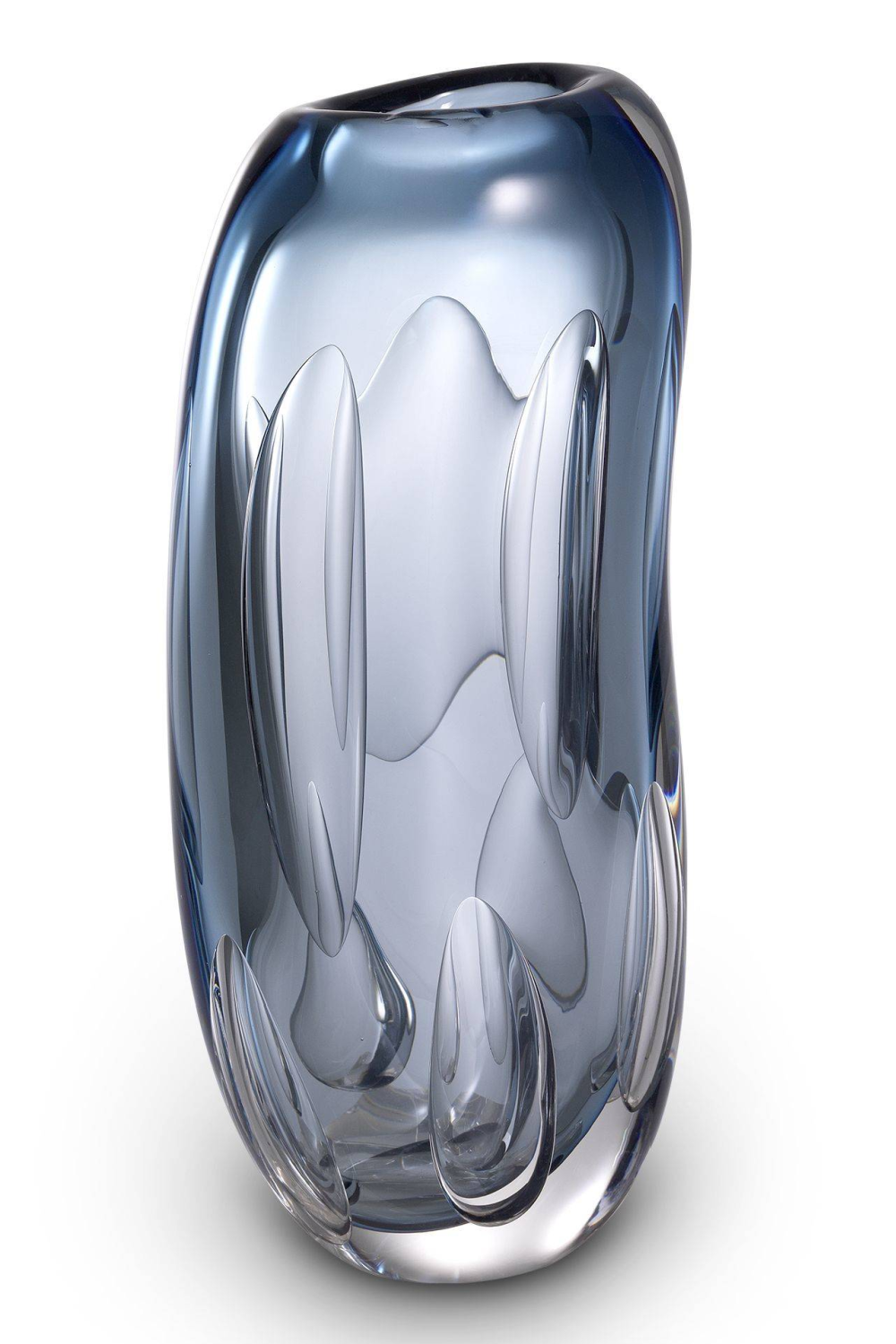 Blue Handblown Glass Vase M Sianni | Eichholtz Miami
